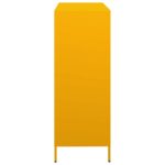 vidaXL Vysoká skrinka horčicovožltá 101,5x39x103,5 cm oceľ – Obrázok 6