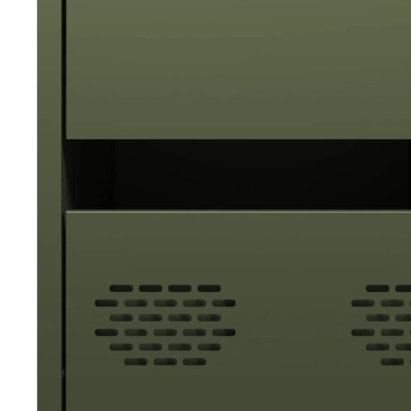 vidaXL Komoda olivovozelená 35x39x73,5 cm oceľ valcovaná za studena – Obrázok 10