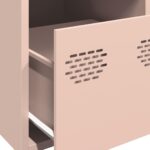 vidaXL Vysoká skrinka ružová 39x35x103,5 cm oceľová – Obrázok 9