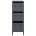 vidaXL Vysoká skrinka antracitová 39x35x103,5 cm oceľová – Obrázok 5