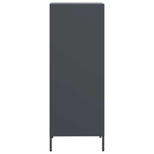 vidaXL Vysoká skrinka antracitová 39x35x103,5 cm oceľová – Obrázok 6