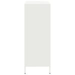 vidaXL Vysoká skrinka biela 39x35x103,5 cm oceľová – Obrázok 6