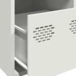 vidaXL Vysoká skrinka biela 39x35x103,5 cm oceľová – Obrázok 9