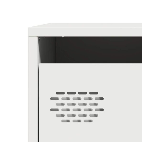 vidaXL Vysoká skrinka biela 39x35x103,5 cm oceľová – Obrázok 10