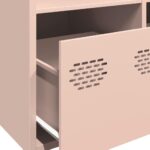 vidaXL Vysoká skrinka ružová 68x39x103,5 oceľ – Obrázok 10