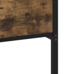 vidaXL Kovový posteľný rám bez matraca dymový dub 180x200 cm – Obrázok 7