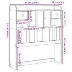 vidaXL Čelo postele s úložným priestorom 75 cm borovica – Obrázok 10