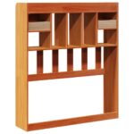 vidaXL Čelo postele s úložným priestorom voskovo hnedé 75 cm borovica – Obrázok 6