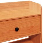 vidaXL Čelo postele s úložným priestorom voskovo hnedé 75 cm borovica – Obrázok 8