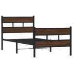 vidaXL Posteľný rám bez matraca s predným a zadným čelom 90x200 cm – Obrázok 3