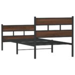 vidaXL Posteľný rám bez matraca s predným a zadným čelom 90x200 cm – Obrázok 6