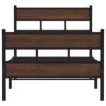 vidaXL Posteľný rám bez matraca s predným a zadným čelom 100x190 cm – Obrázok 4