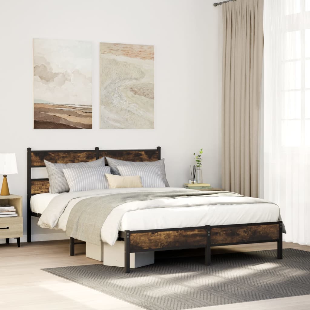 VXL8721158378163_m_en_hd_1.jpg vidaXL Posteľný rám bez matraca dymový dub 80x200 cm kompozitné drevo – Obrázok 1