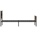 vidaXL Posteľný rám bez matraca dymový dub 90x200 cm kompozitné drevo – Obrázok 5