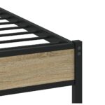 vidaXL Posteľný rám bez matraca dub sonoma 90x190 cm kompozitné drevo – Obrázok 7