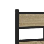 vidaXL Posteľný rám bez matraca dub sonoma 90x190 cm kompozitné drevo – Obrázok 8