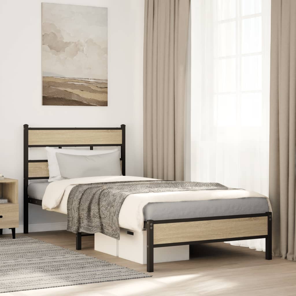 VXL8721158378354_m_en_hd_1.jpg vidaXL Posteľný rám bez matraca dub sonoma 90x190 cm kompozitné drevo – Obrázok 1