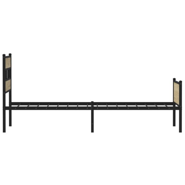 vidaXL Posteľný rám bez matraca dub sonoma 80x200 cm kompozitné drevo – Obrázok 5