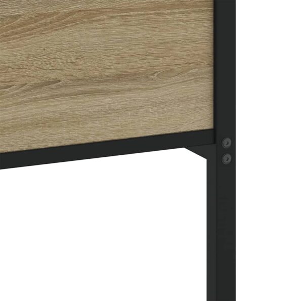 vidaXL Posteľný rám bez matraca dub sonoma 80x200 cm kompozitné drevo – Obrázok 7