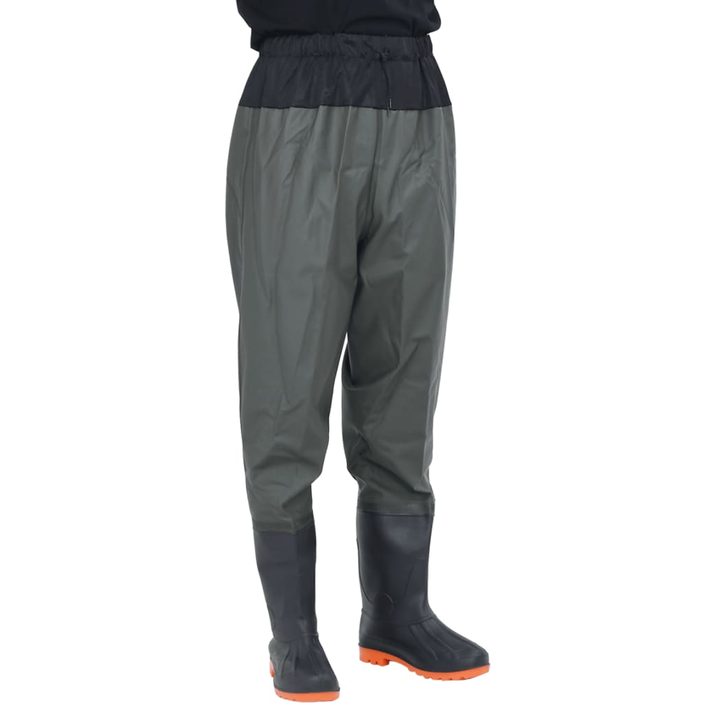 VXL8721158379849_a_en_hd_1.jpg VidaXL Waist Waders s čižmami tmavozelená veľkosť 45 – Obrázok 1