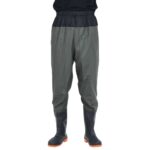 VidaXL Waist Waders s čižmami tmavozelená veľkosť 45 – Obrázok 2