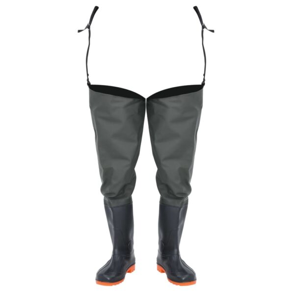 vidaXL Brodiace nohavice tmavozelené veľkosť 39 – Obrázok 2