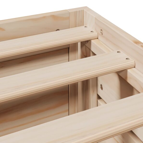 vidaXL Posteľ bez matraca so zásuvkami 150x200 cm masívna borovica – Obrázok 11