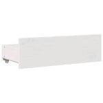 vidaXL Posteľ bez matraca so zásuvkami biela 140x200 cm borovica – Obrázok 9