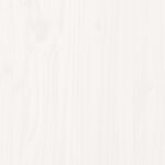 vidaXL Posteľ bez matraca biely 150x200 cm masívna borovica – Obrázok 10