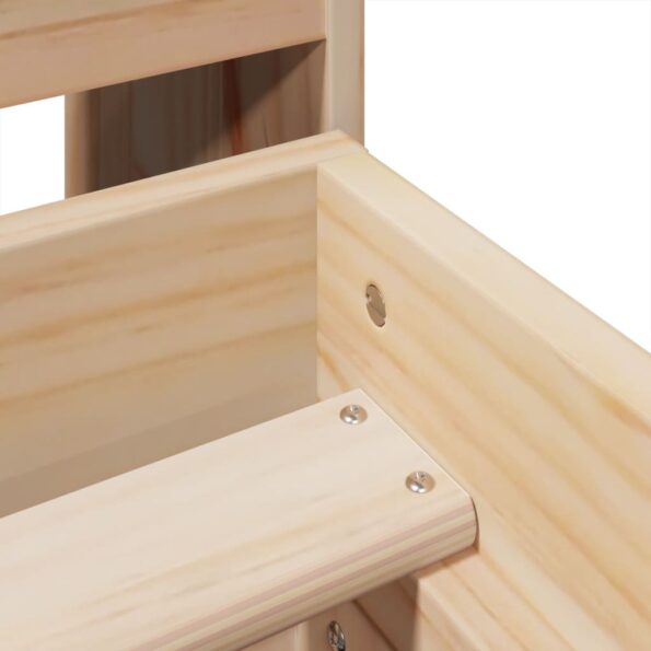 vidaXL Posteľ bez matraca 135x190 cm masívna borovica – Obrázok 9