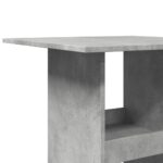 vidaXL Barový stôl s policami sivý 60x60x102 cm kompozitné drevo – Obrázok 7