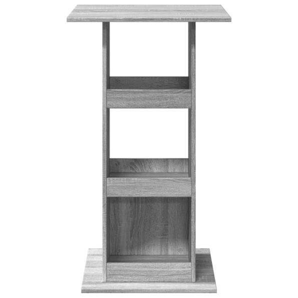 vidaXL Barový stôl s policami sivý sonoma 60x60x102cm kompozitné drevo – Obrázok 4