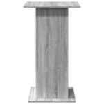 vidaXL Barový stôl s policami sivý sonoma 60x60x102cm kompozitné drevo – Obrázok 5