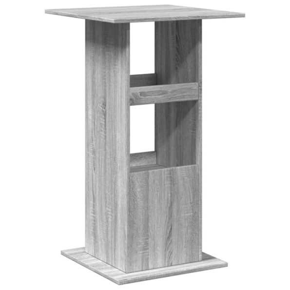 vidaXL Barový stôl s policami sivý sonoma 60x60x102cm kompozitné drevo – Obrázok 6