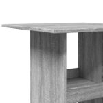vidaXL Barový stôl s policami sivý sonoma 60x60x102cm kompozitné drevo – Obrázok 7