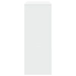 vidaXL Barový stôl s policami biely 90x40x103,5 cm kompozitné drevo – Obrázok 5