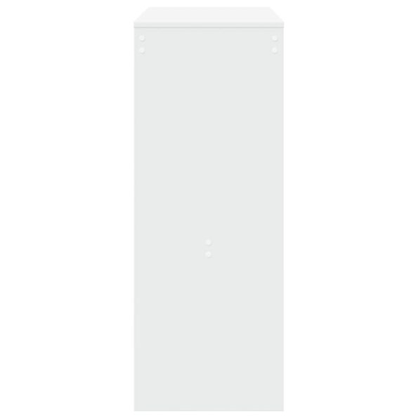 vidaXL Barový stôl s policami biely 90x40x103,5 cm kompozitné drevo – Obrázok 5