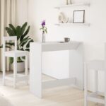 vidaXL Barový stôl biely 102x50x103,5 cm kompozitné drevo – Obrázok 3