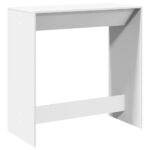 vidaXL Barový stôl biely 102x50x103,5 cm kompozitné drevo – Obrázok 6