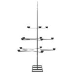 vidaXL Kovový vianočný dekoratívny stromček čierny 105 cm – Obrázok 5