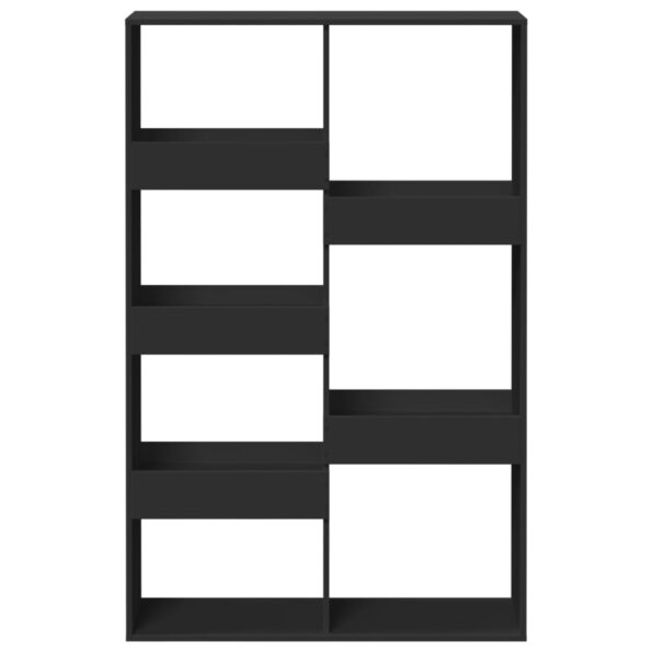 vidaXL Knižnica čierna 100x33x155,5 cm kompozitné drevo – Obrázok 4