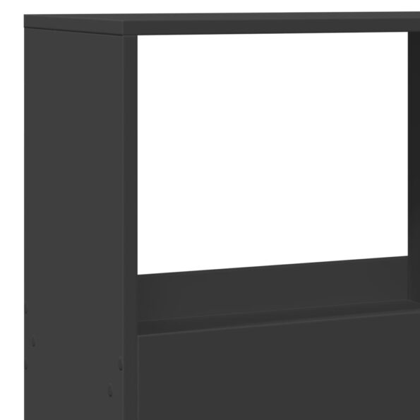 vidaXL Knižnica čierna 100x33x155,5 cm kompozitné drevo – Obrázok 7