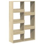 vidaXL Knižnica dub sonoma 100x33x155,5 cm kompozitné drevo – Obrázok 2