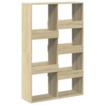 vidaXL Knižnica dub sonoma 100x33x155,5 cm kompozitné drevo – Obrázok 6