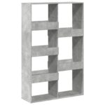 vidaXL Knižnica betónovosivá 100x33x155,5 cm kompozitné drevo – Obrázok 2