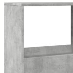 vidaXL Knižnica betónovosivá 100x33x155,5 cm kompozitné drevo – Obrázok 7