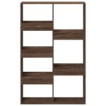 vidaXL Knižnica hnedý dub 100x33x155,5 cm kompozitné drevo – Obrázok 4