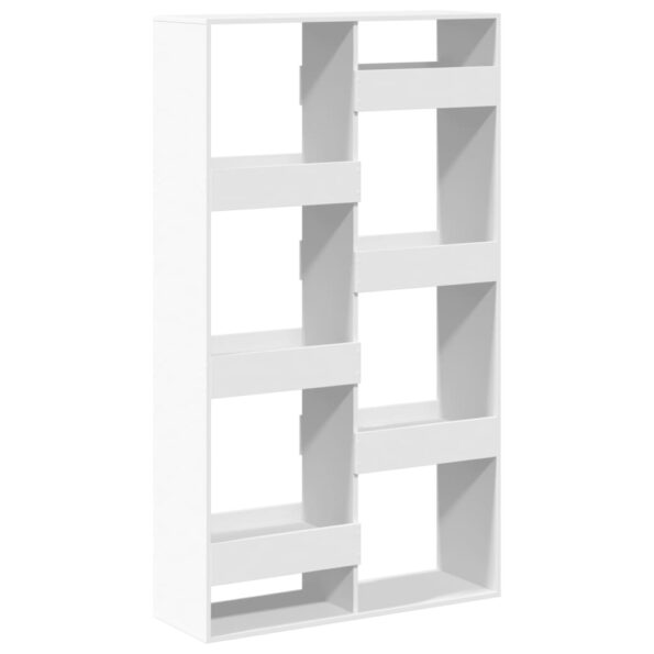 vidaXL Knižnica biela 100x33x175 cm kompozitné drevo – Obrázok 2