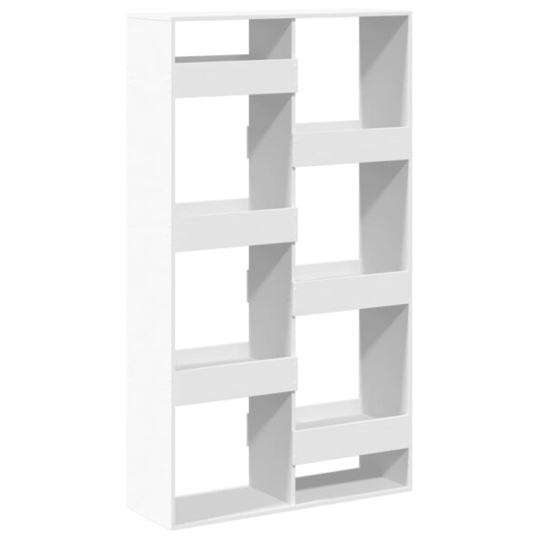 vidaXL Knižnica biela 100x33x175 cm kompozitné drevo – Obrázok 6