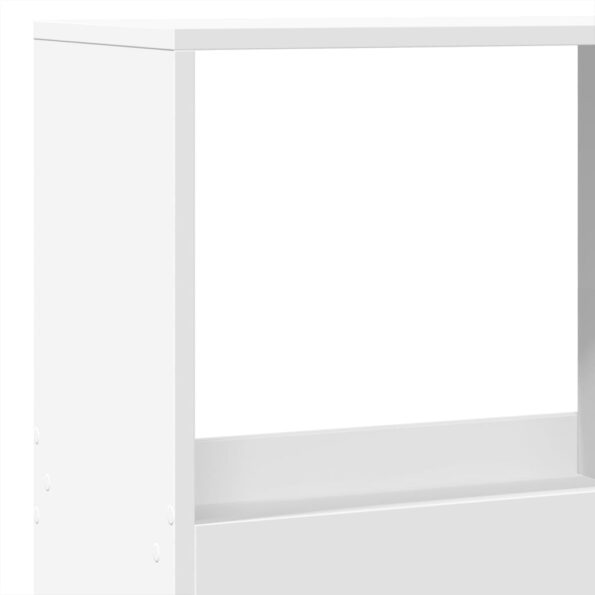 vidaXL Knižnica biela 100x33x175 cm kompozitné drevo – Obrázok 7
